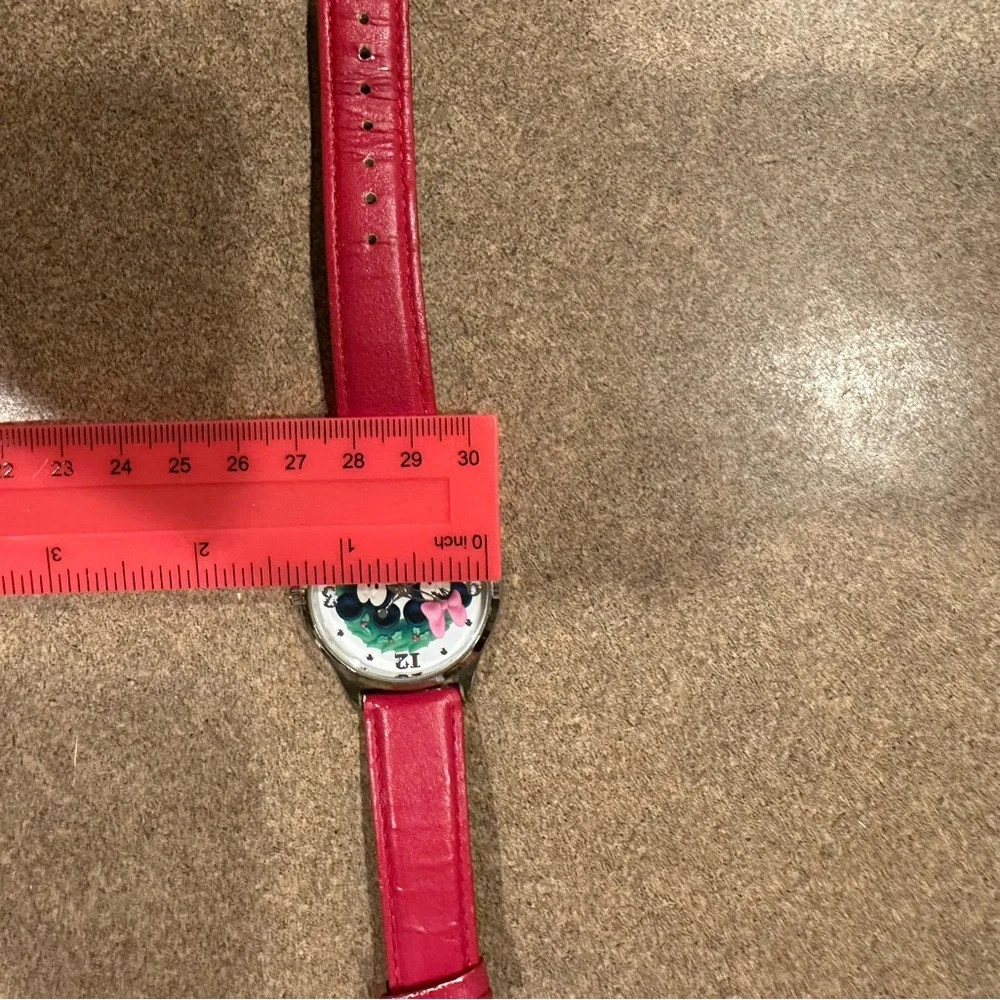 Ina Beige and Red Leather Strap